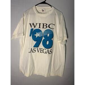 Caribbean Dream WIBC 1998 Las Vegas White Graphic Shirt Men's Size XL
